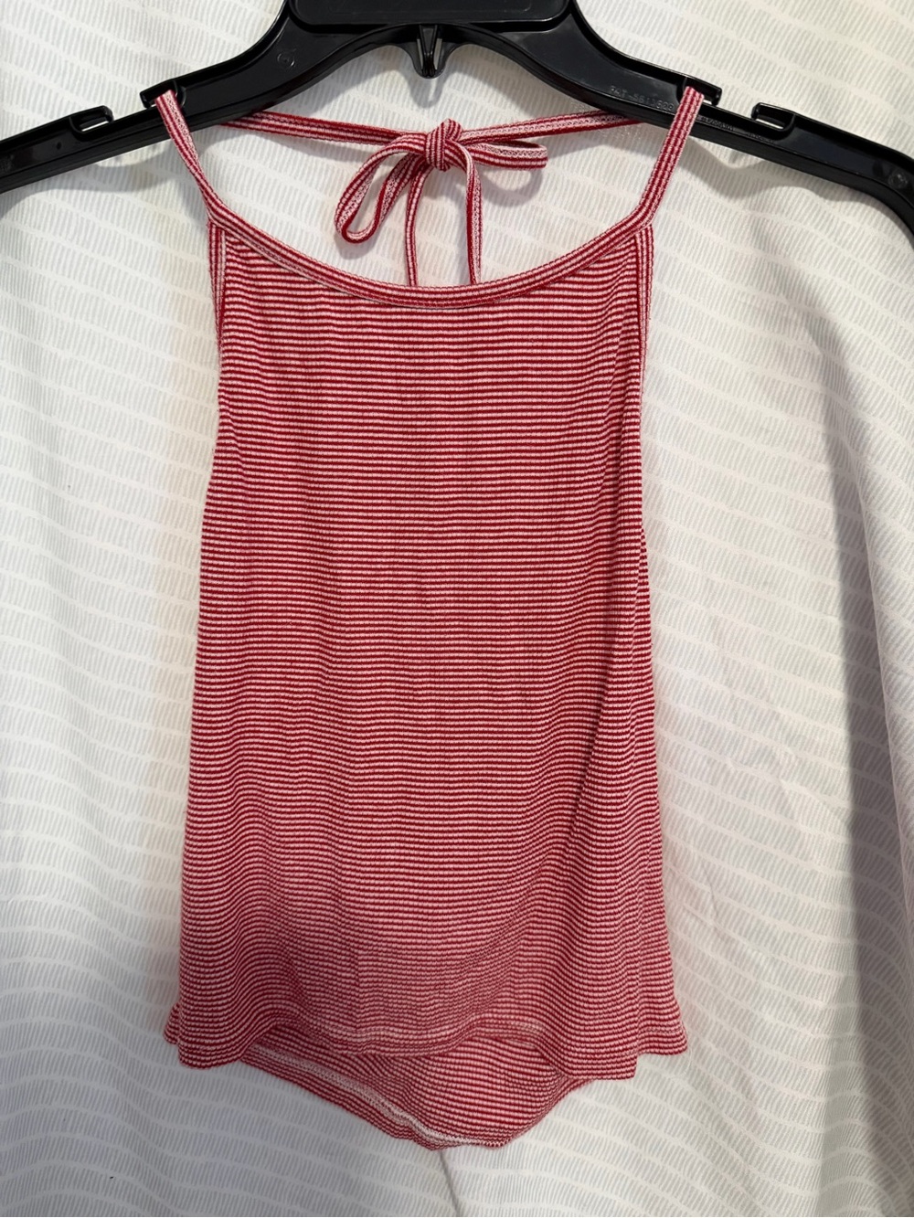 Brandy Melville Red Stripe Halter Tank Top